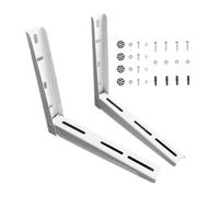 Qfdiwr Support Mural Climatiseur Mini Split,Support D'Installation Métallique | Kit de Montage pour Split 35 x 45 cm - Pour Compresseur Climatiseur, Installation au Plafond et en Extérieur, Dortoir