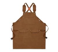 Qfdiwr Tablier d'Atelier | Accessoires de Cuisine et Outils Imperméables et Réglables,Tablier Robust Toile Cirée Avec Bretelles Croisées - pour Hommes Femmes Cuisine Chef Fête des Mères