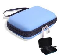 QFDSHOPCO Étui de transport rigide avec fermeture éclair compatible avec les câbles Garmin Edge Explore 2 Garmin Edge 1050 1040 1030 Plus 840 830 820 540 530 et Varia RTL515 Radar (bleu)