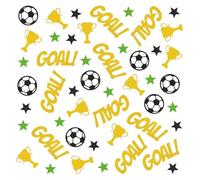 QFEHTHSK 150 Pièces Confettis De Football, Confettis De Football À Paillettes, Confettis De Fête, Confettis d'anniversaire pour Enfants, Décorations De Fête À Thème De Football