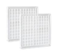 QFEHTHSK 2 Pièces 100 Boîtes D'Affichage De Grille, Boîte D'Affichage Acrylique Transparente, Boîte D'Affichage De Coquille, Boîte De Rangement De Bijoux, Boîte De Rangement Multifonctionnelle