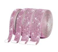 QFEHTHSK 4 Rouleaux D'Autocollants en Strass, Autocollants À Paillettes, Autocollants De Décoration DIY, Autocollants Auto-Adhésifs, Peuvent Être Utilisés pour Décorer des Cadeaux, des Bouquets, Etc.