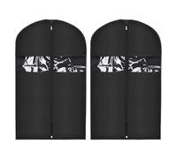 QFEHTHSK Housse Anti-Poussière 2 Pièces pour Vêtements, Sac À Vêtements Suspendu Non Tissé, Housse Anti-Poussière pour Costume, Sac À Vêtements avec Poches, Sac À Main pour Costume