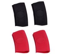 QFEHTHSK Housse De Protection pour Poignée De Pot 4 Pièces, Housse De Protection en Silicone, Housse en Silicone Isolante Thermique, Housse en Silicone Antidérapante, Gadgets De Cuisine