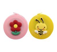 QFEHTHSK Lot de 2 petits rubans à mesurer de dessin animé - Outil de mesure portable - Mètre ruban à coudre rétractable