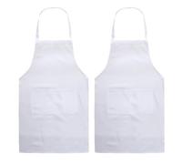 QFEHTHSK Lot de 2 tabliers de cuisine avec poches, tabliers de cheville et barbecue