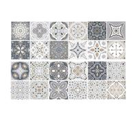 QFEHTHSK Lot de 24 Stickers Muraux Rétro, Stickers Muraux Décoratifs, Autocollants pour Carrelage, Accessoires pour La Maison, pour Cuisine, Salle De Bain, Salon.