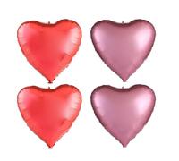 QFEHTHSK Lot De 4 Grands Ballons d'amour, Ballons De Décoration De Mariage, Ballons en Aluminium Pailletés, Décorations D'Ambiance Romantique, Adaptés pour La Saint-Valentin, Les Anniversaires