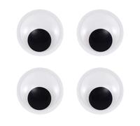 QFEHTHSK Pack De 4 Yeux Auto-Adhésifs, Yeux Larges, Yeux Artisanaux, Yeux Mobiles Auto-Adhésifs, Autocollants pour Les Yeux 3D, Fournitures D’Artisanat Scrapbook