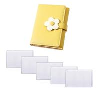QFEHTHSK Portefeuille À Fleurs 1 Pièce Et Porte-Cartes 5 Pièces, Joli Portefeuille, Portefeuille pour Femme, Portefeuille Court pour Femme, Porte-Carte De Protection Imperméable