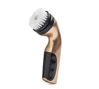 QFFL Cireuse à Chaussures Electrique Brosse À Chaussure Électrique, Polisseuse de Chaussure Portative avec Machine Rechargeable Et 5 Têtes de Brosse Pour Sac de Chaussure, Soin de Nettoyage - Doré Bro