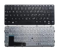QFFOZSW Clavier d'ordinateur Portable américain pour HP pour EliteBook 820 G1 G2 720 725 sans Point rétroéclairage Facile à remplacer(Black Frame)