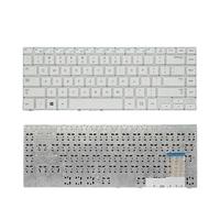 QFFOZSW Clavier pour Ordinateur Portable (Anglais/Russe) Compatible avec Les modèles NP-370R4E, 450R4V, 470R4E, 455R4J, 450R4Q, 530U4E et 450R4E Facile à remplacer(US White)