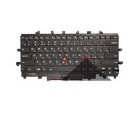 QFFOZSW Clavier pour Ordinateur Portable Thinkpad X1 Carbon 4e génération 4 MT : 20FB 20FC Rétroéclairage X1C 2016 Anglais US Russe Facile à remplacer(RU X1 Carbon2016year)