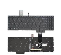 QFFOZSW Clavier rétroéclairé UK/RU/US/So PT-BR Brésil pour Ordinateur Portable Legion 5 15ACH6 15ACH6A 15ACH6H 82NW 82JU 82JY V193320BK1 PR5CYBG-UK Facile à remplacer(US Blue Word Light)