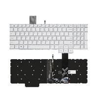 QFFOZSW Clavier rétroéclairé UK/RU/US/So PT-BR Brésil pour Ordinateur Portable Legion 5 15ACH6 15ACH6A 15ACH6H 82NW 82JU 82JY V193320BK1 PR5CYBG-UK Facile à remplacer(US White Backligh)