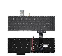 QFFOZSW Clavier rétroéclairé UK/RU/US/So PT-BR Brésil pour Ordinateur Portable Legion 5 15ACH6 15ACH6A 15ACH6H 82NW 82JU 82JY V193320BK1 PR5CYBG-UK Facile à remplacer(US White Word Light)