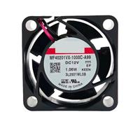 QFFOZSW pour SUNON pour MF40201VX-1000C-A99 40x40x20mm DC 12V Ventilateur de Refroidissement Ultra Silencieux, 8000 TR/Min 10,8CFM 27,5dBA, pour commutateur réseau, routeur(New)