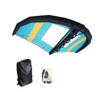QFGain Aile De Kitesurf Portable pour Le Vol sur l'eau Et La Terre, Shortboard, Funboard, Aile De Planche à Voile Gonflable Portable, Aile De Kitesurf, Kitesurf, Surf,4㎡-Blue