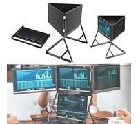 QFGain Extension D'éCran pour Ordinateur Portable - Double éCran, éCran Portable 15,6" Pliable en Trois Parties, Installation Triple éCran, Plug-and-Play Via USB-C, Profil Ultra-Fin