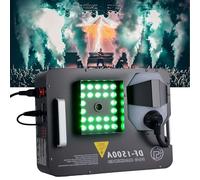 QFGain Machine à FuméE, 24 LED DM×, Machine à Brouillard pour ScèNe, 18 000 Pi³/Min, MéLange De Couleurs Rvb, pour FêTes, Mariages, FêTes 1500W