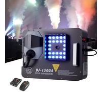QFGain Machine à FuméE à Base d'eau Machine à FuméE à Jet Vertical, 24 LED Rvb, 18 000 Pi³/Min, PortéE De 8 M, avec Stroboscope, ContrôLe D'éClairage DM×, PulvéRisation Continue De 3 à 5 Min 3000W