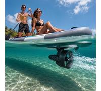 QFGain Moteur Électrique Hydrodynamique pour Sup Type Aileron, Propulseur sous-Marin 12 V pour Kayak et Paddleboard, Faible Résistance à l'eau 288W