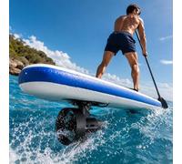 QFGain Moteur Électrique pour Sup Gonflable, Propulseur sous-Marin 12 V avec Télécommande, Hélice pour Kayak, Base d'Aileron Universelle 216W