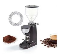 QFGain Moulin à Café Expresso Professionnel avec Filetage MéTallique Et RéGlage Fin De 0,01 Mm, Plus De 15 RéGlages De Mouture par MéThode D'Infusion, Dosage Automatique Black