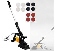 QFGain Ponceuse à Plaques de PlâTre avec TêTe de PonçAge Rotative à 90°, IdéAle pour Les Zones Difficiles d'AccèS comme Les Angles et Les Bords. Puissance : 3800 W