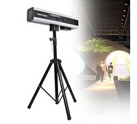 QFGain Projecteur De Poursuite 880W pour ScèNe, Ouverture RéGlable à 6 Couleurs Et Double Zoom Manuel Et 5 Effets De Motifs, Projecteur De Poursuite LED 10°-60° avec Support pour TréPied