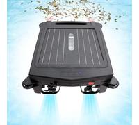 QFGain Robot Nettoyeur De Piscine éLectrique Solaire avec éCumoire - Double Charge, éVitement Automatique des Obstacles, Filtration Fine De 450 µM, Stationnement Automatique Intelligent Et Changement