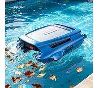 QFGain Robot Skimmer Solaire Compact pour Tous Types de Piscines - Vitesse de DéPlacement de 7 à 10 M/Min Blue