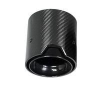 QFJFBGGH Embout d'échappement Embout D'échappement en Fibre Carbone Brillant/Mat pour BMW pour M2 pour M3 pour M4 pour M135i pour M235i pour M140i pour M240i Embout Echappement(Black in60mm)