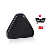 QFJFBGGH Feu Stop Feu Arrière Frein LED Triangulaire Rouge Voiture Feu De Recul Clignotant Anti-brouillard Anti-collision Universel 12 V Troisième Feux de Freinage(Noir)