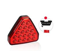 QFJFBGGH Feu Stop Feu Arrière Frein LED Triangulaire Rouge Voiture Feu De Recul Clignotant Anti-brouillard Anti-collision Universel 12 V Troisième Feux de Freinage(Rouge)
