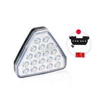 QFJFBGGH Feu Stop Feu Arrière Frein LED Triangulaire Rouge Voiture Feu De Recul Clignotant Anti-brouillard Anti-collision Universel 12 V Troisième Feux de Freinage(BLANC)