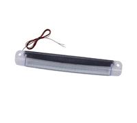 QFJFBGGH Feu Stop Feu Arrière Universel 18 LED Pour Voiture SUV Montage Haut Troisième Feu Stop 30 Cm Accessoires De Voiture Troisième Feux de Freinage(BLANC)