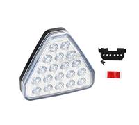 QFJFBGGH Feu Stop Feu Stop Arrière Universel Triangle Sport 19 LED Feu Antibrouillard Arrière «troisième Feu Stop Arrière» DRL Pour JDM Pour BBA Troisième Feux de Freinage(BLANC)