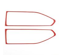 QFJFBGGH Intérieur Couverture Garniture Cadre Sortie d'air latéral Commande Centrale Souple Autocollant décoratif pour Subaru pour WRX 2021 - 2023 Cover Strips D'intérieur(Rouge)