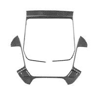 QFJFBGGH Intérieur Couverture Garniture Panneau Navigation Multimédia Commande Centrale Autocollant Intérieur Voiture pour Chevy pour Silverado 1500 Cover Strips D'intérieur(Black 7 Pcs)