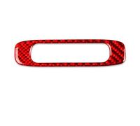 QFJFBGGH Intérieur Couverture Garniture pour Chevy pour Silverado pour Tahoe 2007-2013 Fibre Carbone Toit Ouvrant Poignée Panneau Couverture Intérieur Autocollant Cover Strips D'intérieur(Red LHD A)