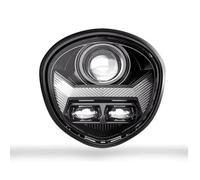 QFJFBGGH Phare Moto Phare Avant À LED Réglable Faisceau Haut Et Bas Pour Moteurs Pour V-Star 1300 Pour XVS1300 2010-2017 Phare LED Moto Rond