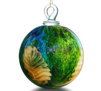 QFkris Boules d'observation à Suspendre de 10,2 cm pour Jardin, décoration extérieure en Verre soufflé à la Main, Boules d'amitié, Boule de sorcière