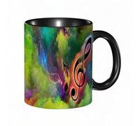 QFSDGY Tasse à Café | Tasse Céramique Fine | Cadeau Original | 330ml | Mug avec Anse | Cadeau Original pour Homme et Femme | Arbre de vie, ses racines dans le sol reflètent la sagesse mystérieuse de