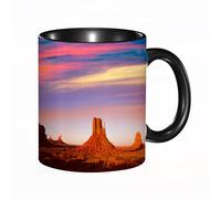 QFSDGY Tasse à Café | Tasse Céramique Fine | Cadeau Original | 330ml | Mug avec Anse | Cadeau Original pour Homme et Femme | États-Unis, panorama urbain de Chicago la nuit avec ses hauts immeubles,
