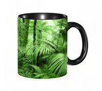 QFSDGY Tasse à Café | Tasse Céramique Fine | Cadeau Original | 330ml | Mug avec Anse | Cadeau Original pour Homme et Femme | Forêts tropicales humides, préservation des forêts tropicales humides, en