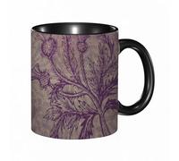 QFSDGY Tasse à Café | Tasse Céramique Fine | Cadeau Original | 330ml | Mug avec Anse | Cadeau Original pour Homme et Femme | Art, couleurs vives et étoiles pour décorer le fond, sur fond blanc.
