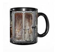 QFSDGY Tasse à Café | Tasse Céramique Fine | Cadeau Original | 330ml | Mug avec Anse | Cadeau Original pour Homme et Femme | Planches de bois électriques rétro industrielles et historiques inspirées