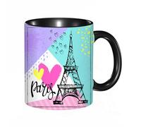 QFSDGY Tasse à Café | Tasse Céramique Fine | Cadeau Original | 330ml | Mug avec Anse | Cadeau Original pour Homme et Femme | Tour Eiffel à Paris, Paris est toujours une bonne idée. Lieux touristique